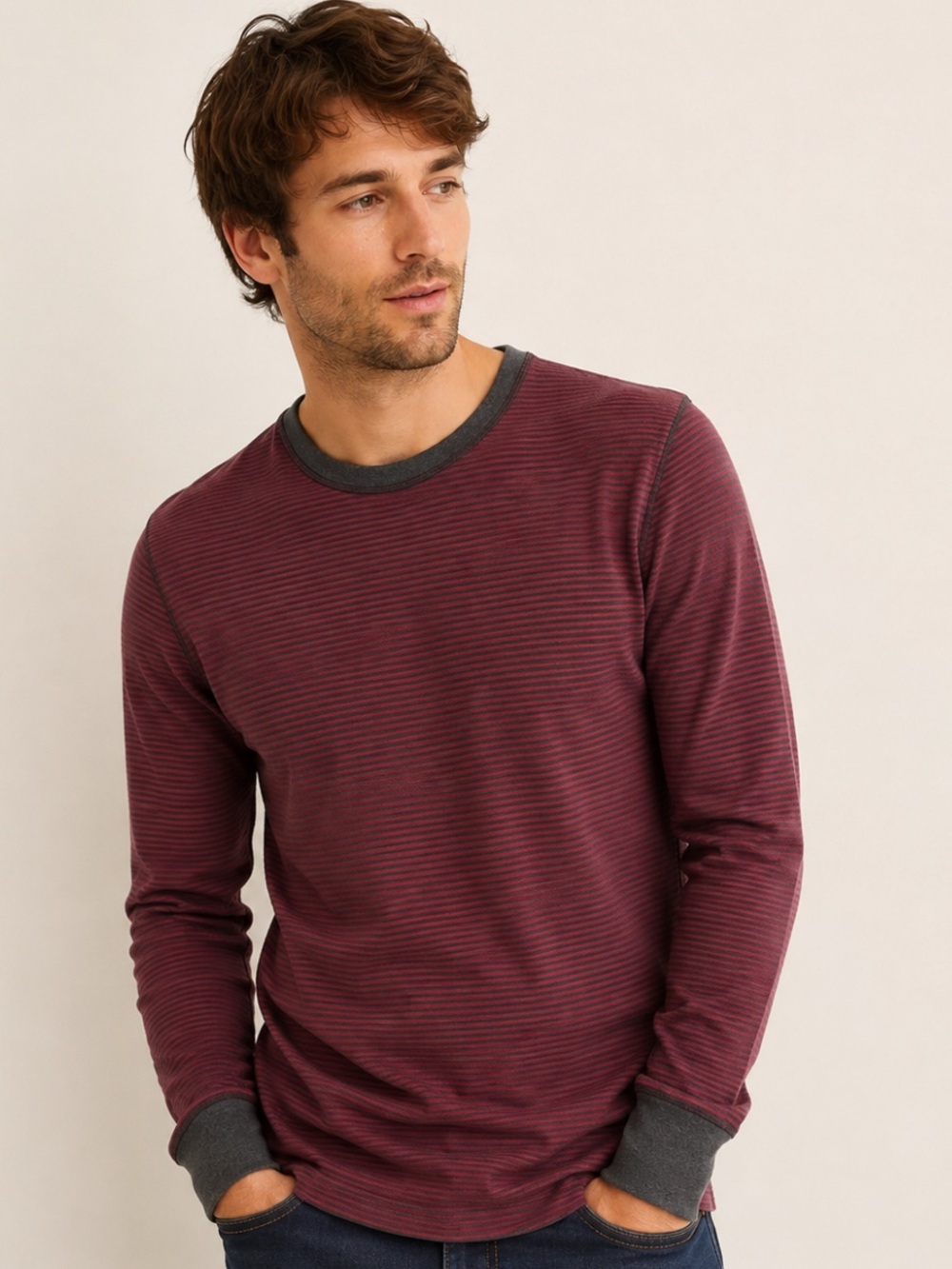 Lululemon Men’s Reversible Long Sleeve Crew Neck Shirt Medium Training Run Gym